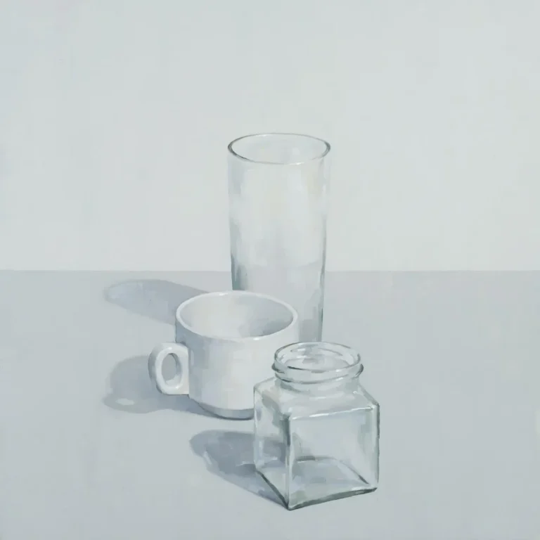 Glassware with teacup