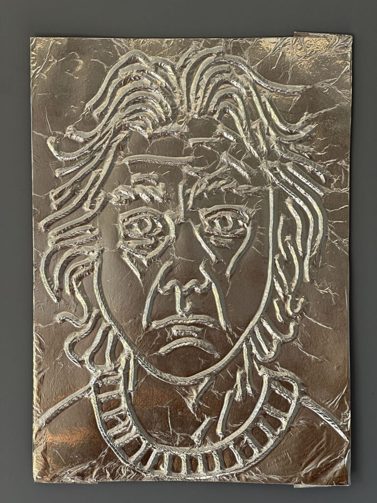 Lincoln Austin's Alfoil self portrait