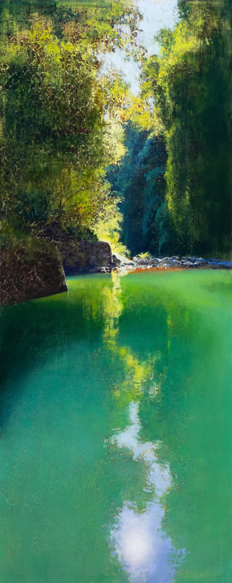 Blue Pool at midday