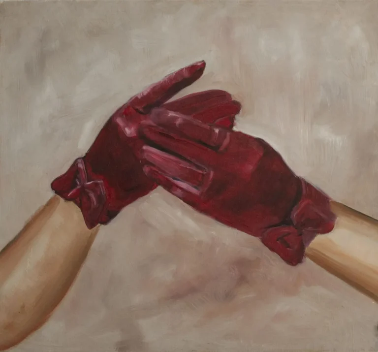 Untitled (red gloves)