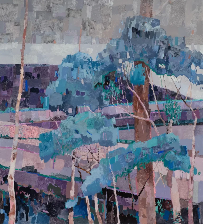 View of Mount Macedon on a rainy day