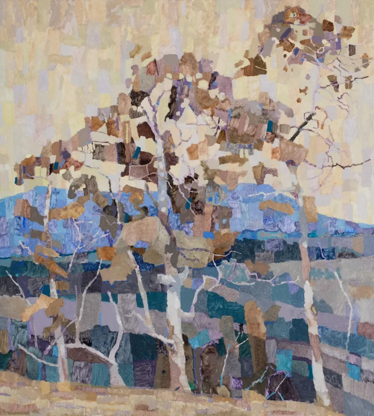 View of Mount Macedon, yellow