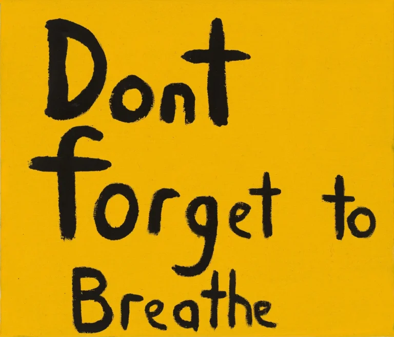 Don’t forget to breathe