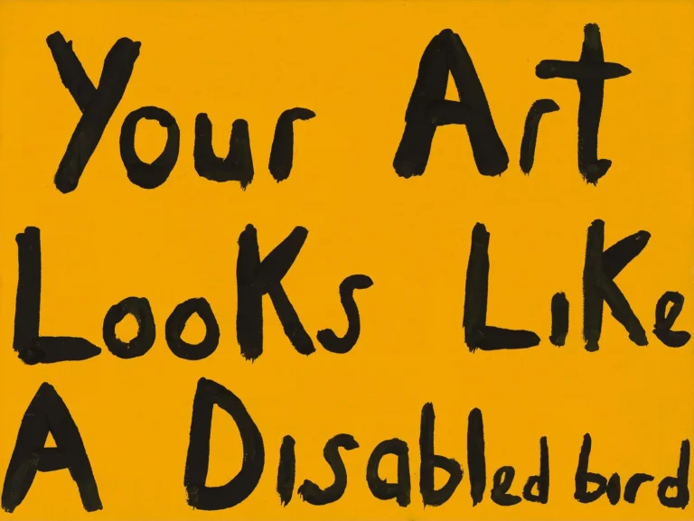 Your art looks like a disabled bird