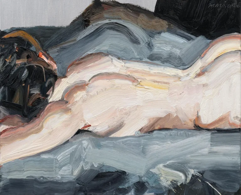 Figure on a grey blanket 2