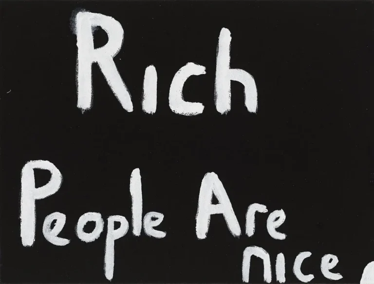 Rich people are nice