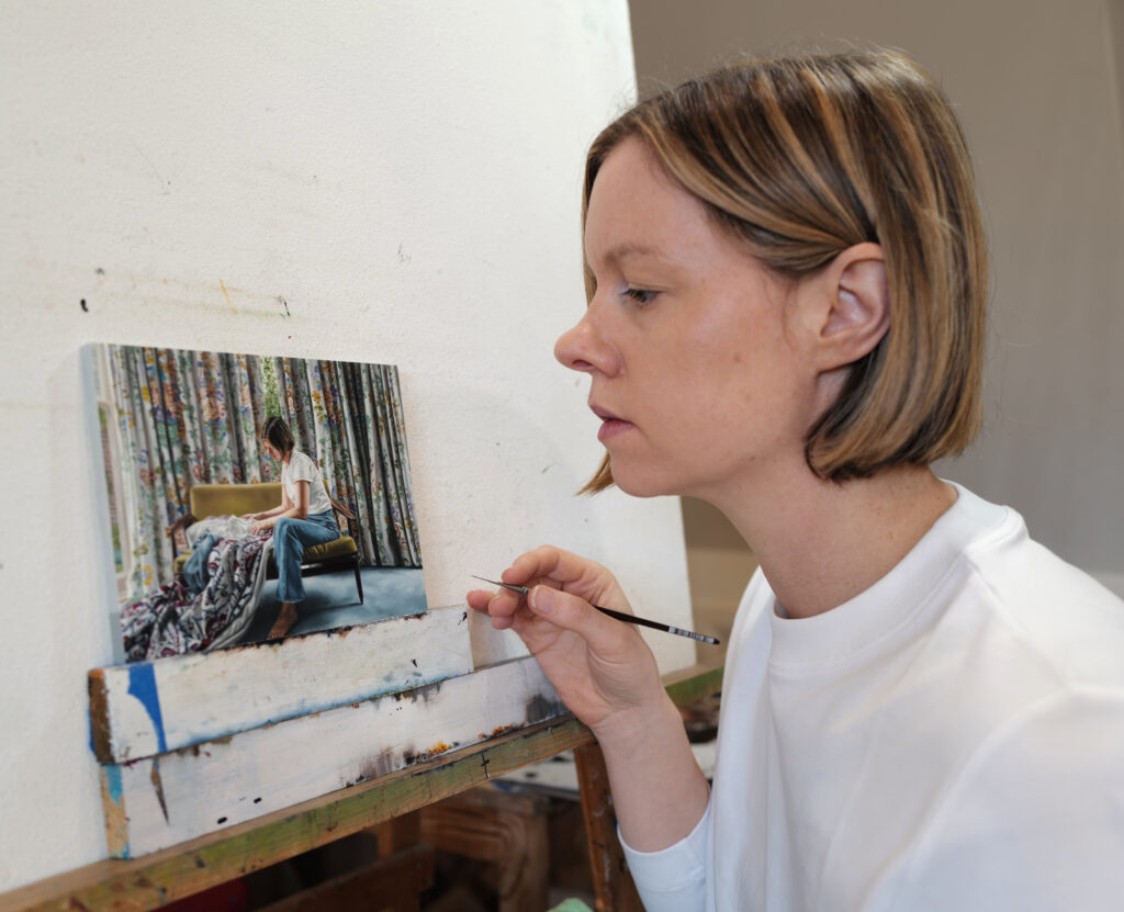 Image credit: Natasha Bieniek in her studio 2026, photo courtesy of the artist.